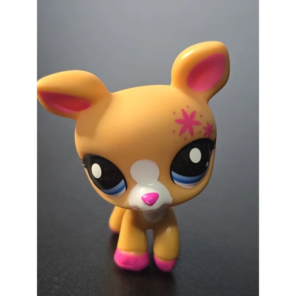 Littlest Pet Shop G7 # 123 Advent Calendar 2024 Tan Brown Pink Deer